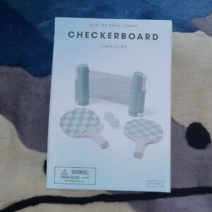 Sunnylife Blue and White Table Tennis Set